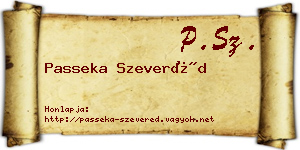 Passeka Szeveréd névjegykártya